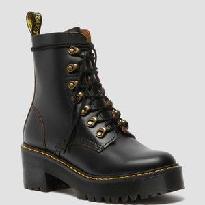 Dr. Marten's Leona Women's Vintage Smooth Leather Heeled Boots